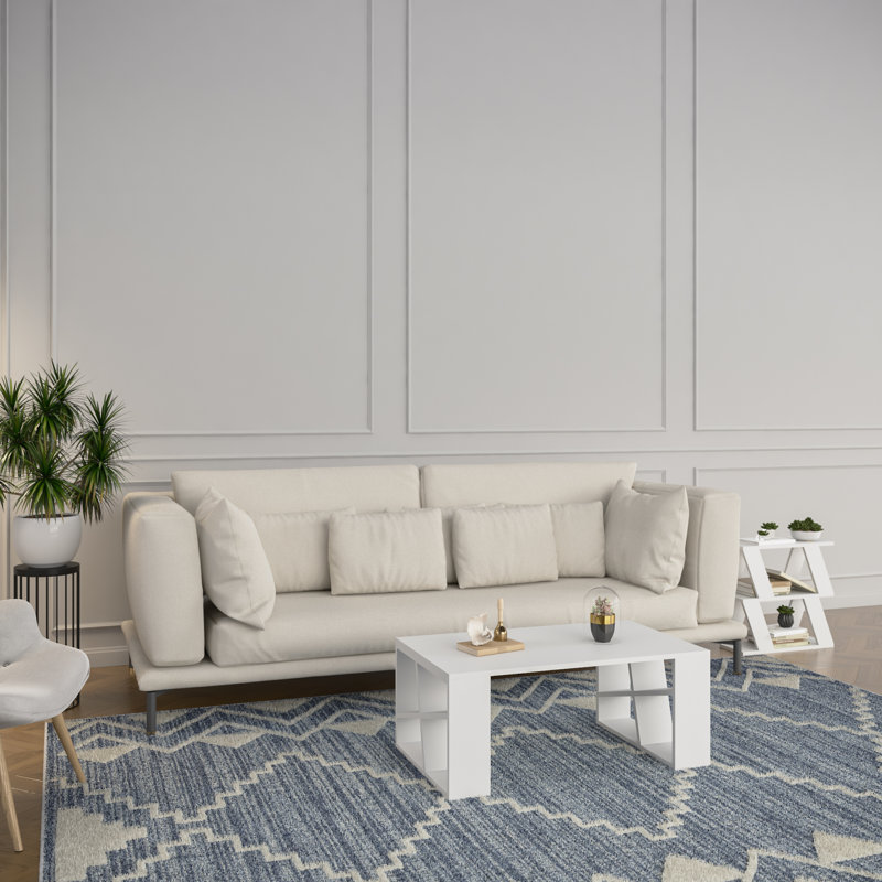 Yareli Single Coffee Table, White