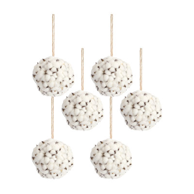 Ornement boule de coton