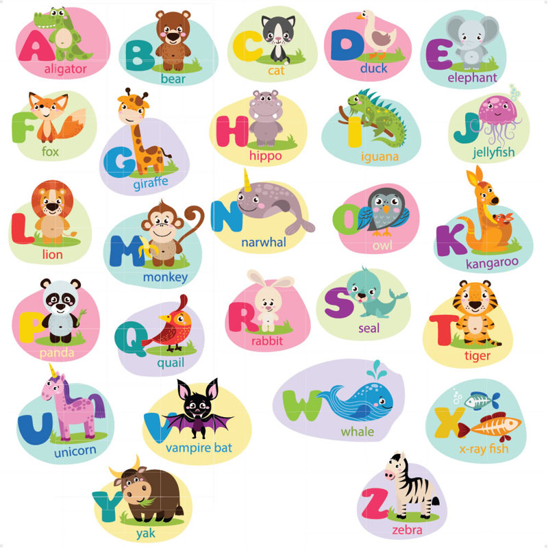Animal Alphabet Wall Sticker