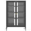 Armoire de rangement multimédia 35,8 pouces pour Tech-Heavy-Home-Office avec roues