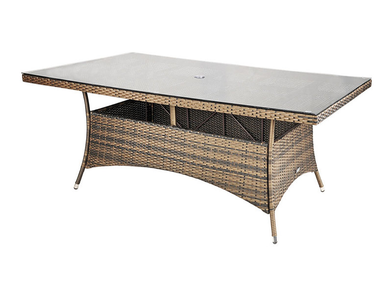 Harold 8 - Person Wicker Patio Dining Set with Rectangular Table , Cushions Included