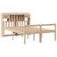 Bookcase Bed Without Mattress Solid Wood Pine-705379742