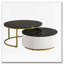 Round Nesting Coffee Table Fluted with Drawer-804511286