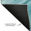 Tapis bleu sarcelle lavable à la machine Premium Cerrito AMF585-104845031
