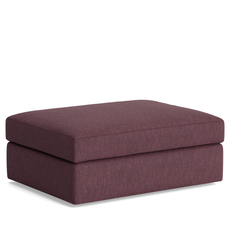 The OG Ottoman, Performance Weave - Aubergine