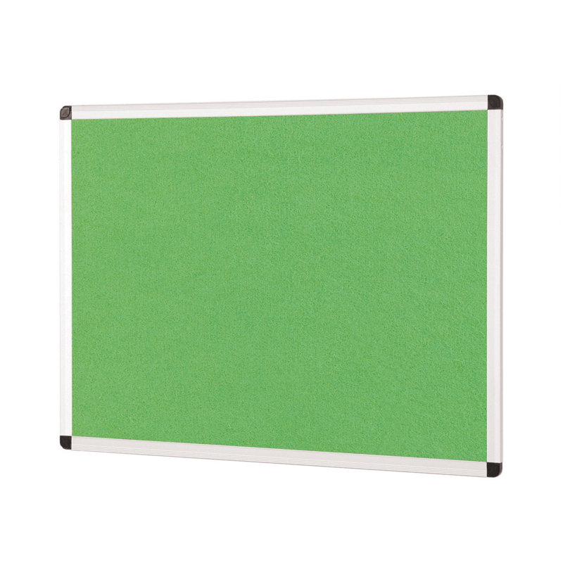 Wall Mounted Bulletin Board, 45 cm H x 60 cm W x 1.2 cm D, Apple green