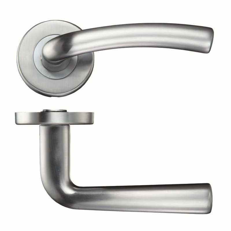 Seville Latch Door Handle, Satin Chrome