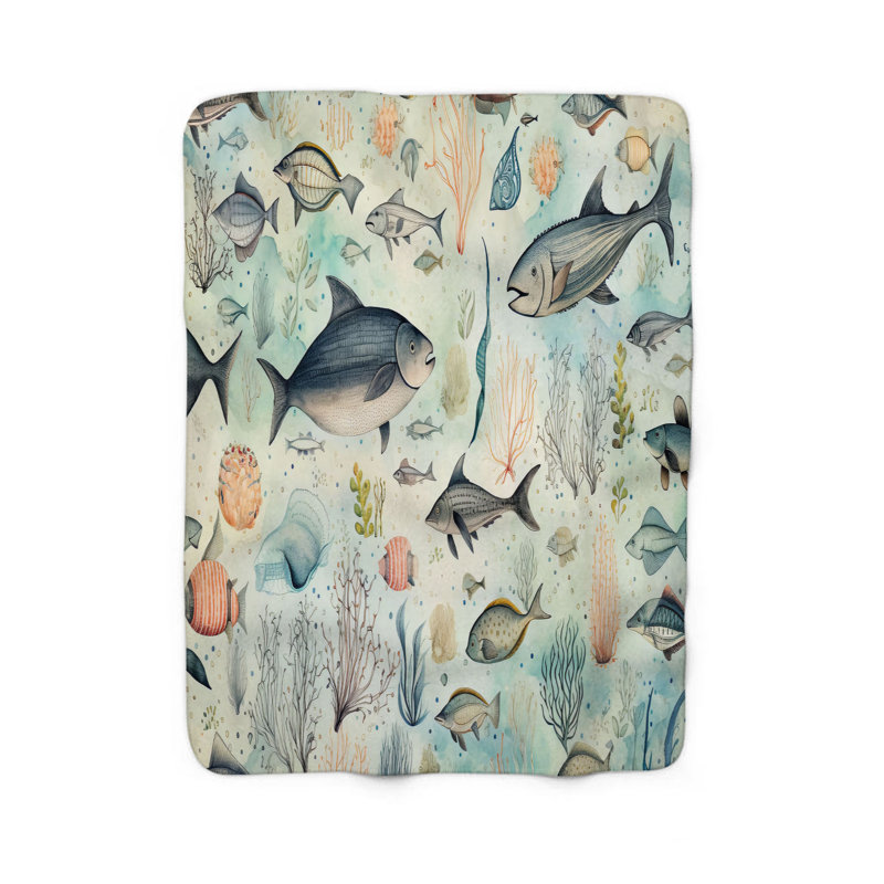  Couverture Whispering Seafoam Dreams, Grand lit