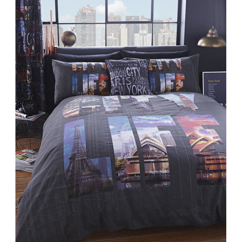 City Life Curtain Single Panel
