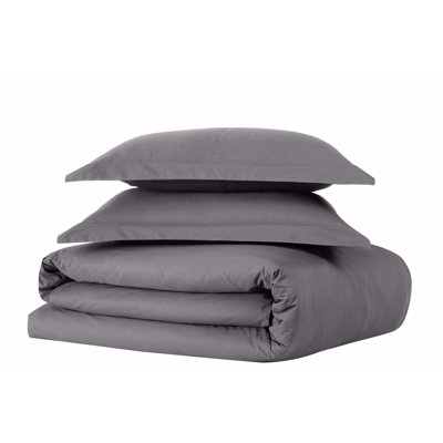 Jededian 100% Cotton Percale Duvet Cover Set