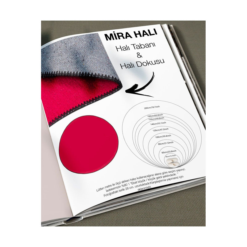 Tapis rond lavable coloré, Sous-tapis rond 3 pi 11 po inclus