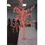 White Tree With Red Led Lights -  Size: 70"L X 65"W X 120"H.