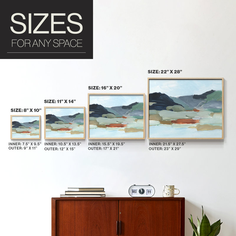 Autumn Mountains II -Framed Print - Restickable, Naturel, H 11 po x l 14 po