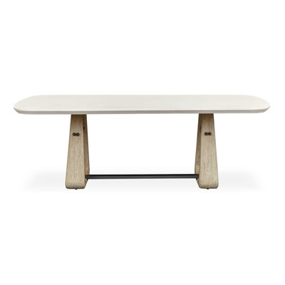 87" Mahogany Patio Dining Table