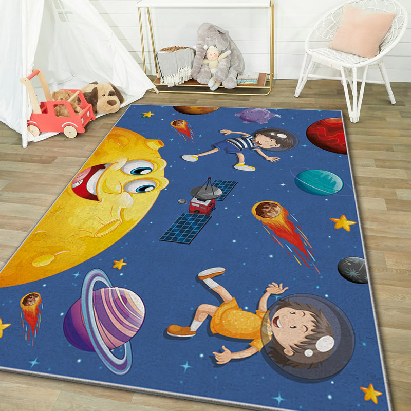 Luxurious Area Rug (2.6 x 4.6 Feet), 100% Polyester, 740 g/m² | Soft Velvet Fabric, Non-Slip Felt Dot Underside, Laminated Sponge for Comfort | Antibacterial, Machine Washable at 30°C | Elegant Home Décor