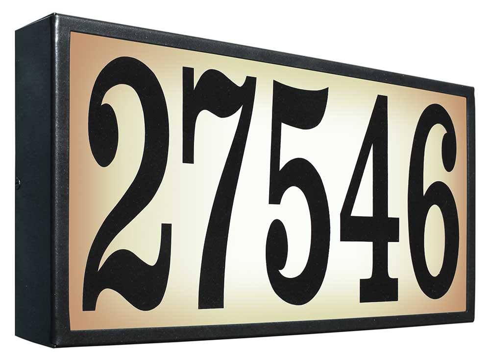 Serrano 1-Line Wall Address Plaque Qualarc