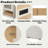 Kitchen Island With Extendable Dining Table, Double-sided Storage, 2 Drawers, Power Outlet And Side Open Shelves