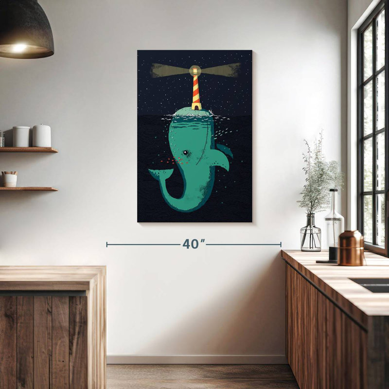 Brampt King Of The Narwhals, 39" H x 26" W