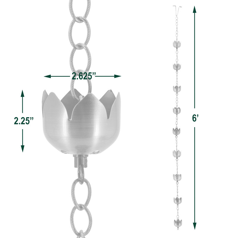 Metal People Rain Chain, Pink