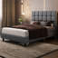 Size Modern Upholstered Bed Frame with Adjustable Square Tufted Headboard-99170188-93363909