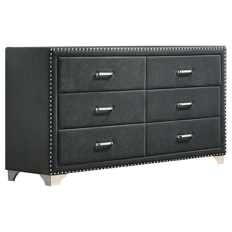 Commode 6 tiroirs Kennedy, Gris