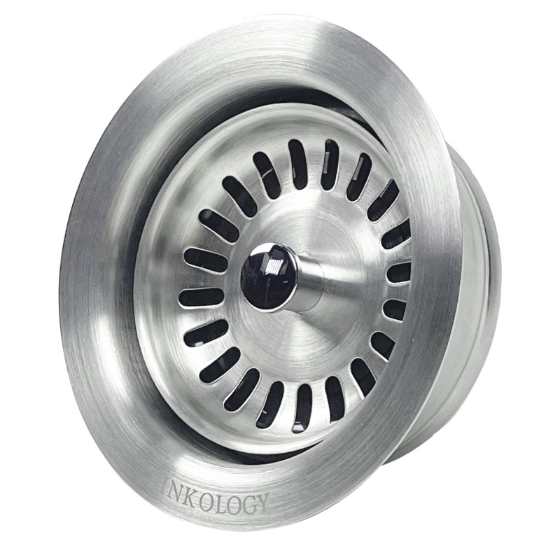 SinkSense Stainless Steel Kitchen Sink Heavy Duty Disposal Flange Drain with Stopper