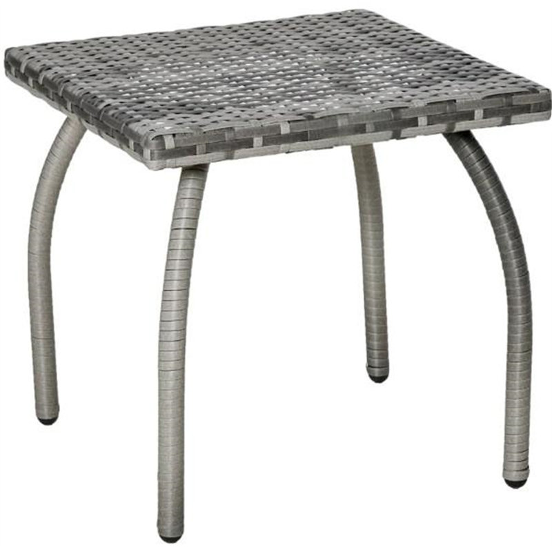 Small Square Rattan End Table(Only Including Table)