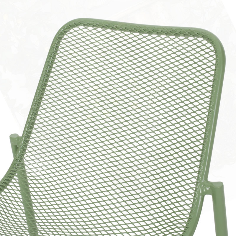 Chaise d'extérieur en fer, Vert