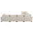 Canapé modulaire 118 po avec repose-pieds de rangement modulaire 118 po-2008020378