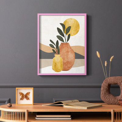 Adobe Moon II Framed Print - Solid Wood