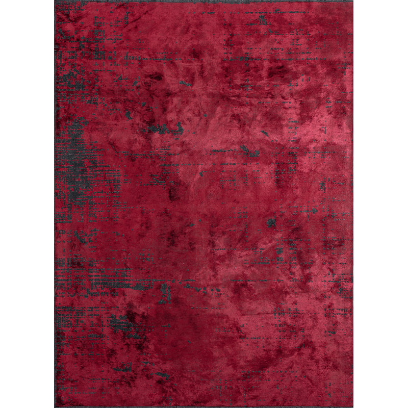 Tapis rouge / noir Rapture, Rectangle 7 pi 10 po x 9 pi 10 po