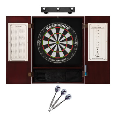 Bristle Dartboard and Cabinet Set (Wayfair Exclusive)