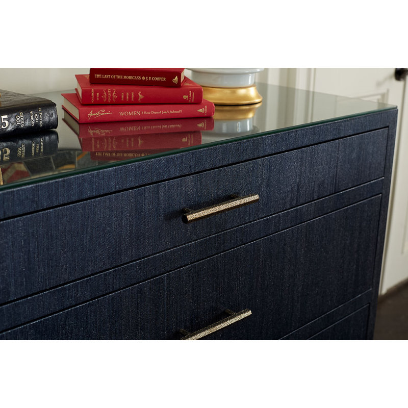 Florence Large 4-Drawer, Selvage Blue