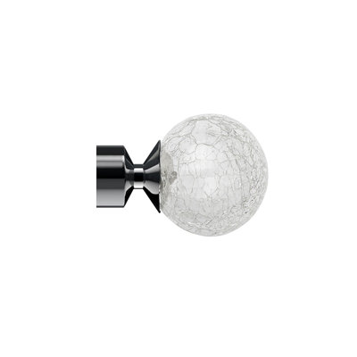 Addilee Clear/Polished Graphite 21.59cm Finial
