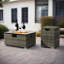 Foyer de table 32 "au gaz propane avec couvercle de réservoir de propane 2 pièces, foyer d'extérieur rectangulaire en acier de 50 000 BTU avec magnifique base en osier pour jardin extérieur-1782080096
