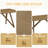 70"W Rectangular Geometric Cross Base Dining Table