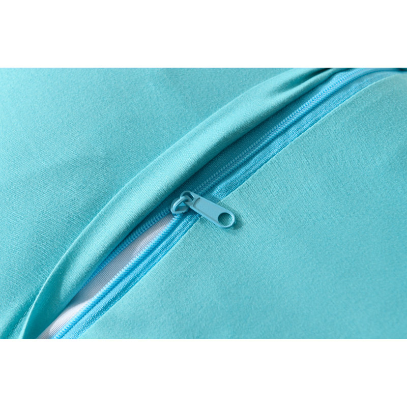 Embroidered Indoor/Outdoor Pillow Cover, Teal