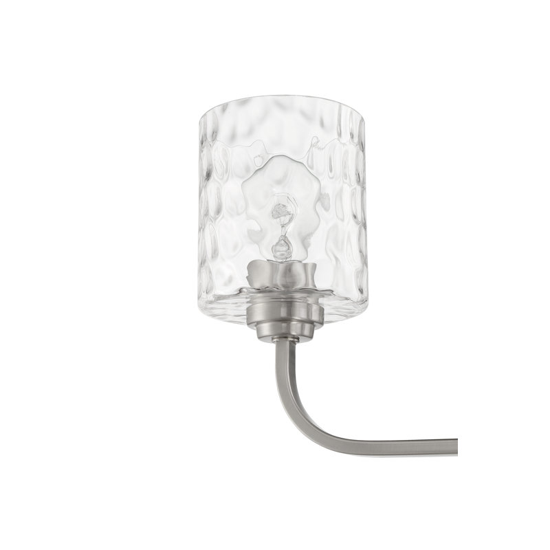 Lustre classique unique à 3 lumières Mafaz, Nickel