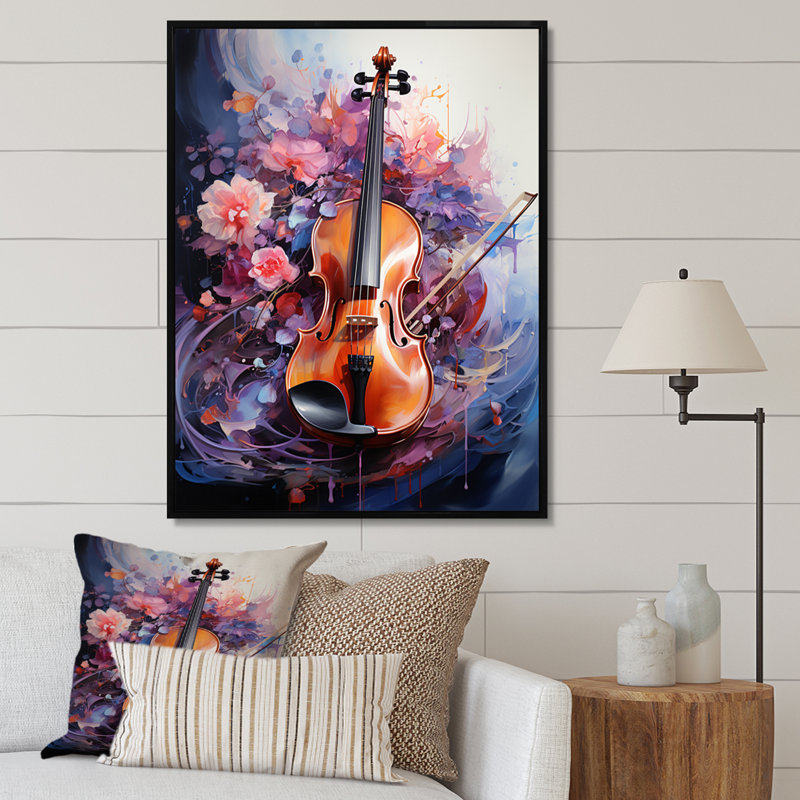 " Africa Symphony II ", Black Floater Framed, 40" H x 30" W x 1.5" D