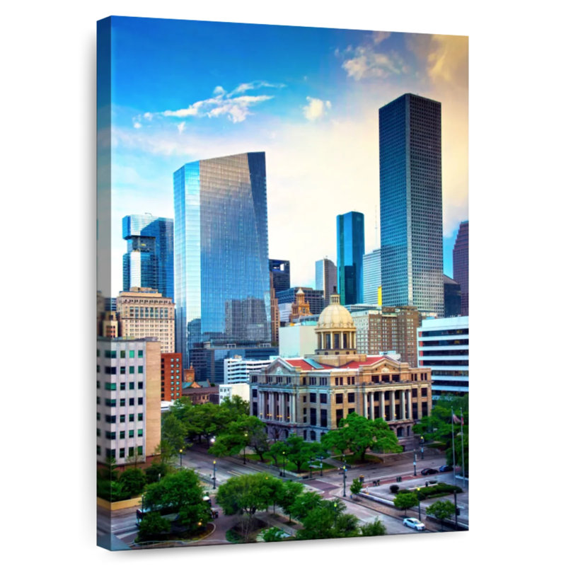 Hannes Houston Courthouse Square, H 39 po x l 26 po