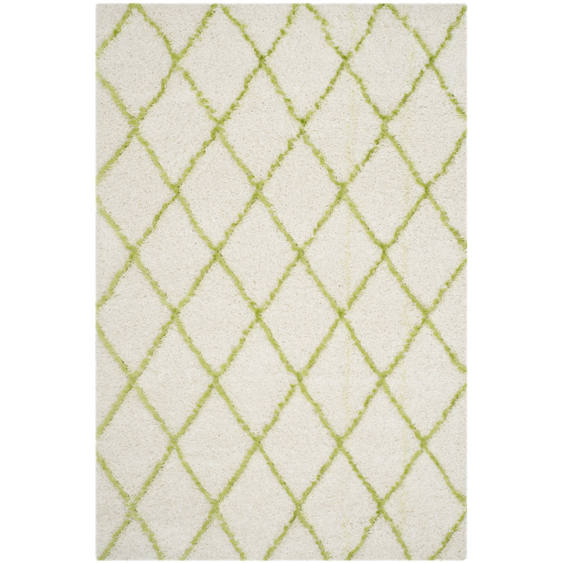 Sg-Msg-Moroccan Shag Performance Geometric Rug, Rectangle 6' x 9'