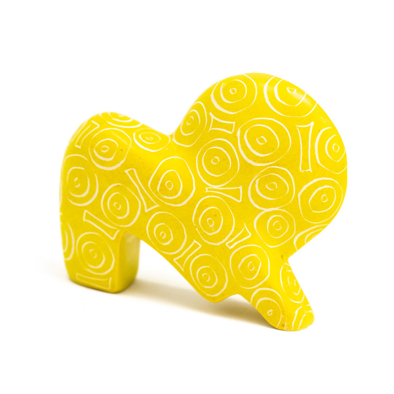 Figurine 3 pièces, Jaune