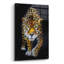  «Leopard» par Jennie Smallenbroek, art mural en verre acrylique, 24 po x 36 po