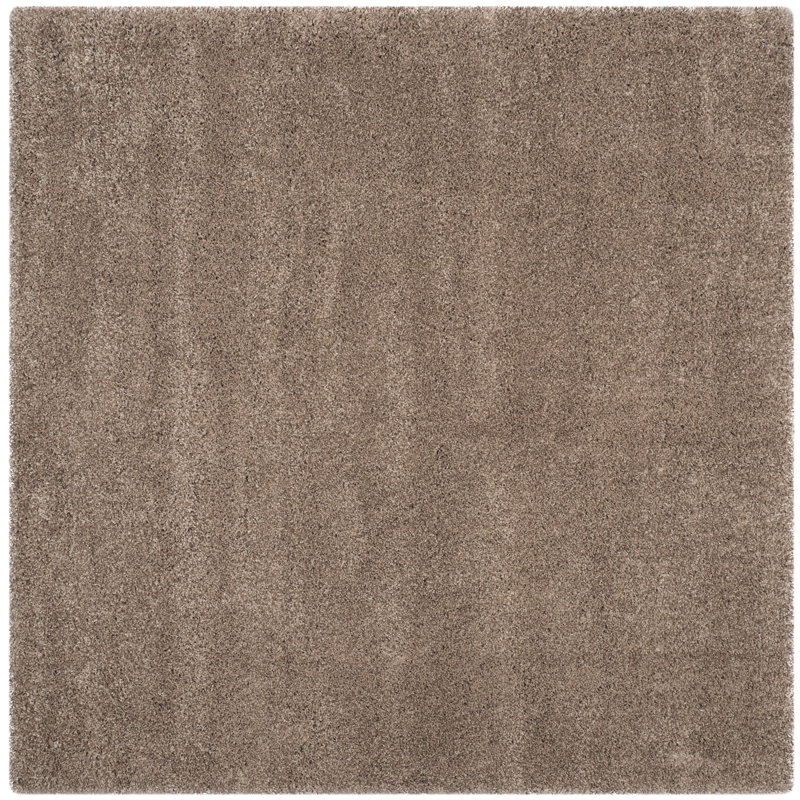 Assar Taupe Area Rug, Square 5'3"