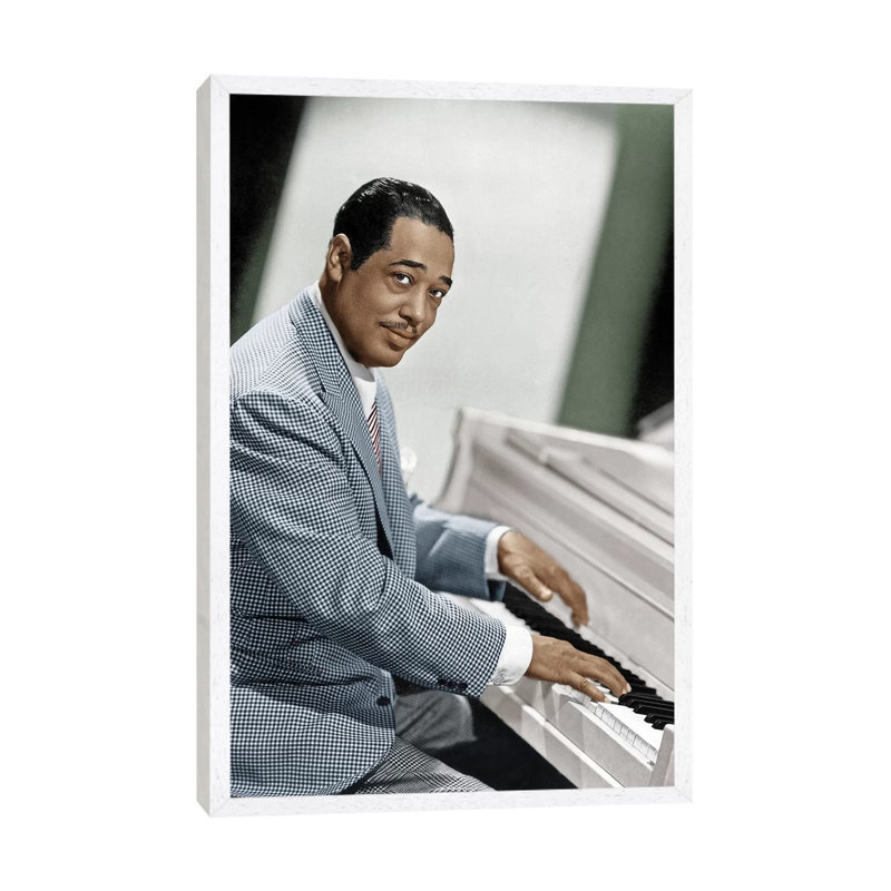 Duke Ellington (1899-1974) by Granger - Print on Canvas, 66.04 cm H x 45.72 cm W, White Framed