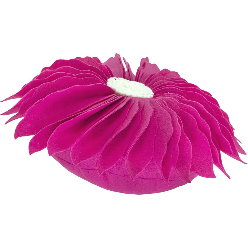 Outdoor Reversible Throw Pillow, Pink, Polyester/Polyfill