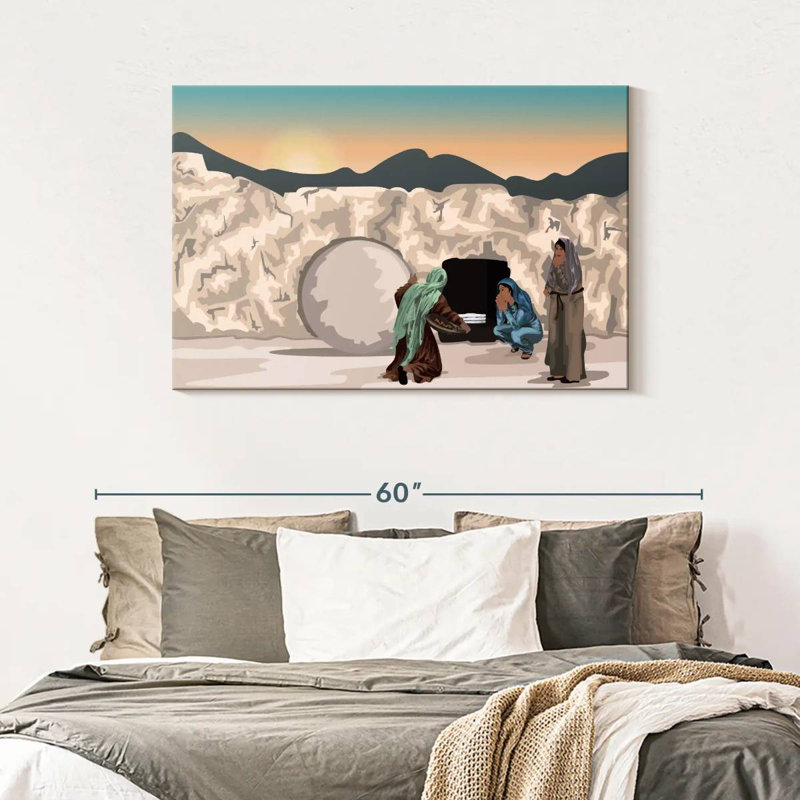 Adella Women At Jesus' Tomb, 30" H x 45" W