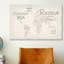 « World Map » par Michael Tompsett, art textuel sur toile-486266862-404914204-404914205