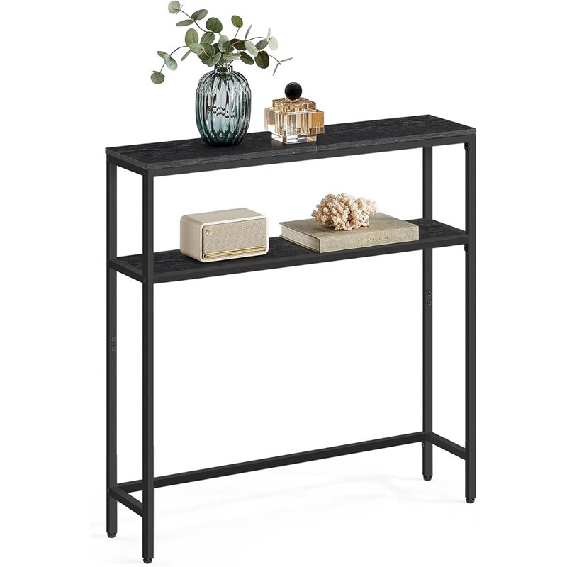 Console Table, 2-Tier Sofa Table, 7.9 X 31.5 X 31.5 Inch...