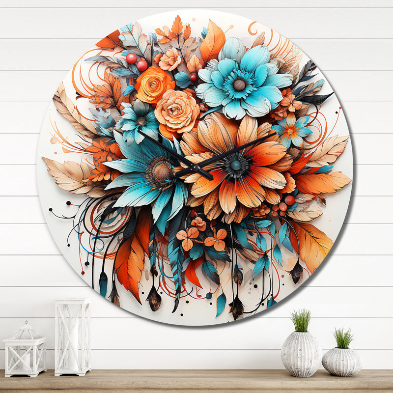 Horloge murale boho, Très grand